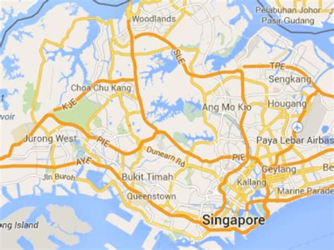 singapore google maps directions